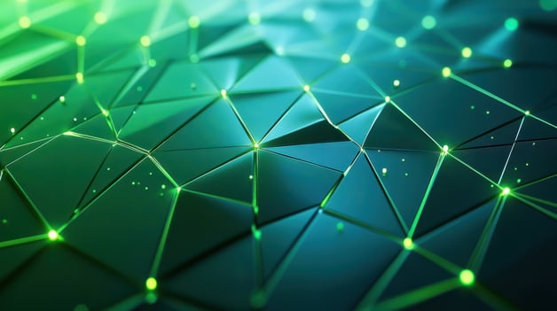 geometric green tech background