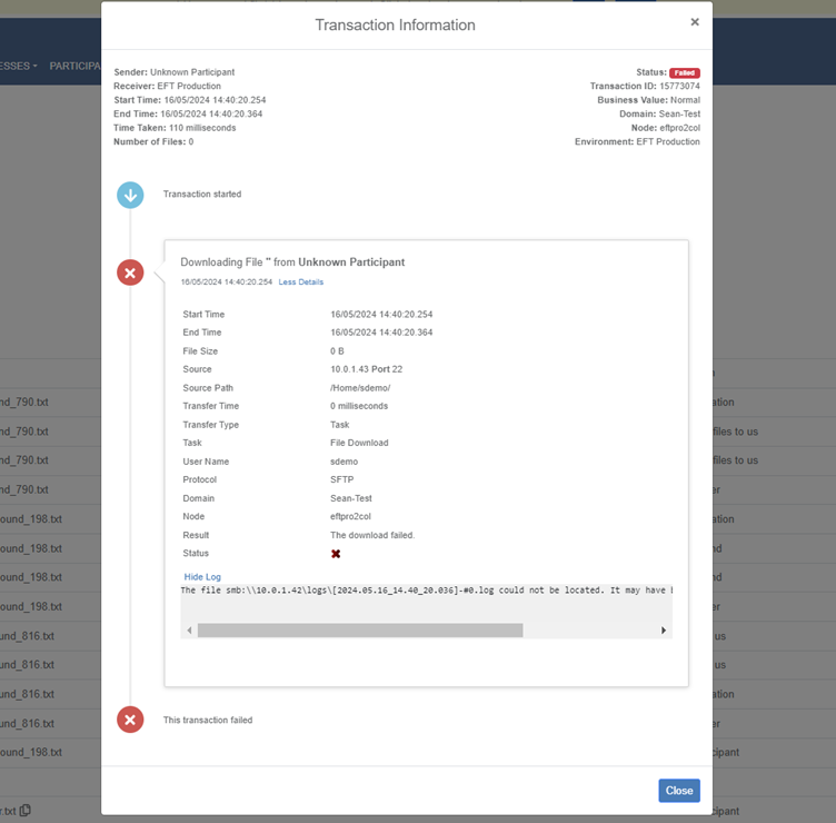 Dashboarding and Analytics - Transaction Information