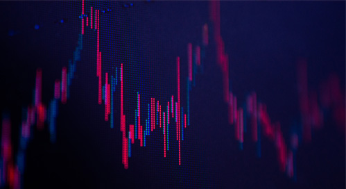 Digital chart on monitor trade stock , Enterprise business representing file transfer Workflows Referencing SQL