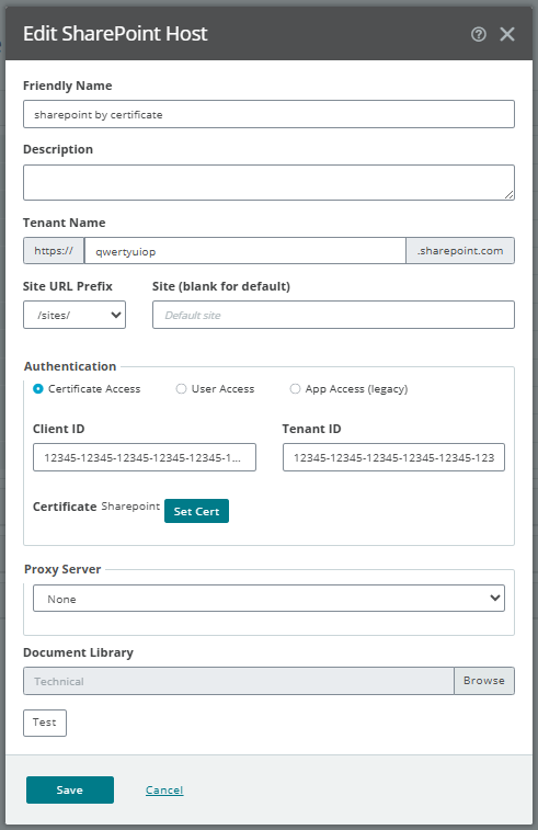 Edit SharePoint Host