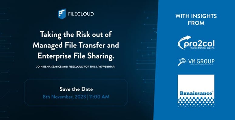 Join the FileCloud Webinar 2023: Taking the risk out of MFT and EFSS. Sign up today.