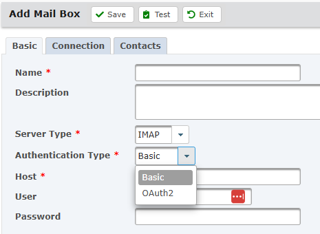 GoAnywhere MFT IMAP mailbox resource