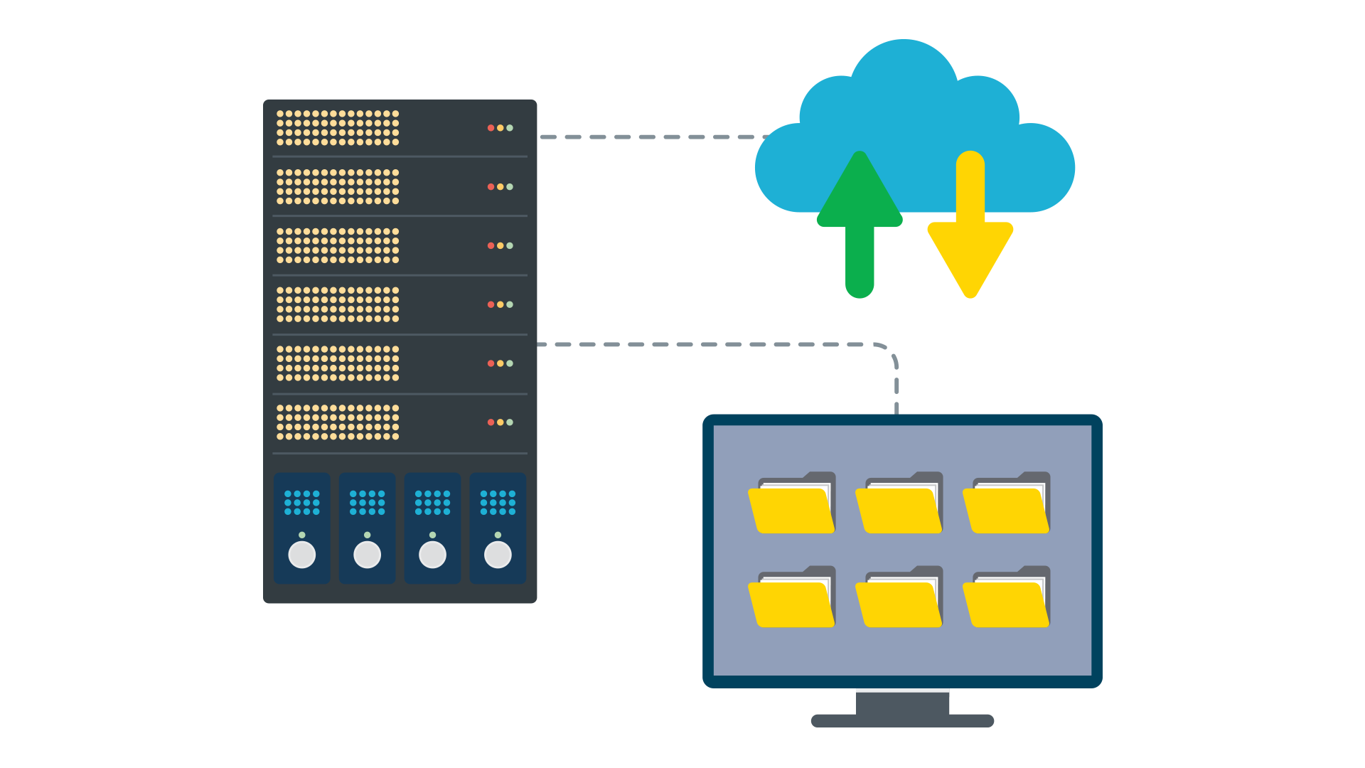 cloud-file-transfer-vector