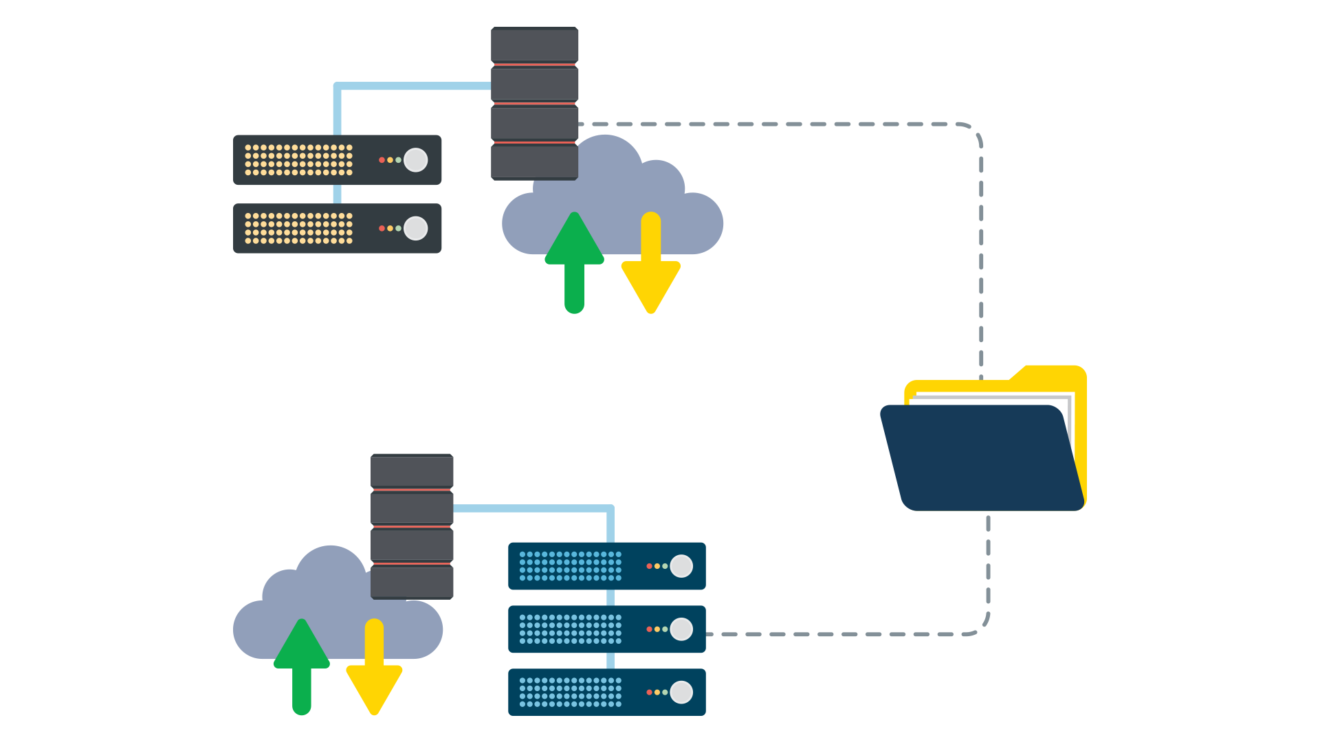 connect file transfer vector