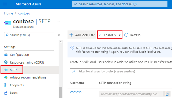 SFTP Implementation
